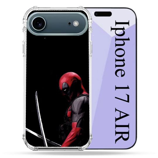 Coque Renforcée Magsafe Pour Iphone 17 Air Deadpool Epee