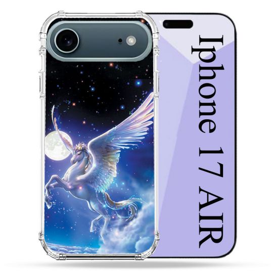 Coque Renforcée Magsafe Pour Iphone 17 Air Fantastique Licorne Céleste