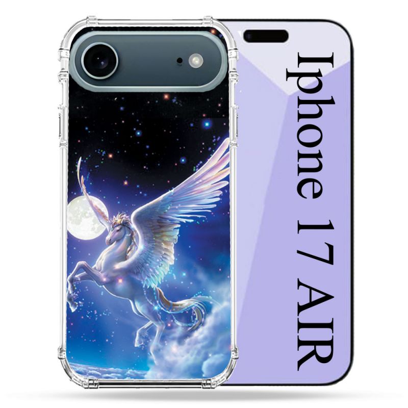 Coque Renforcée Magsafe Pour Iphone 17 Air Fantastique Licorne Céleste
