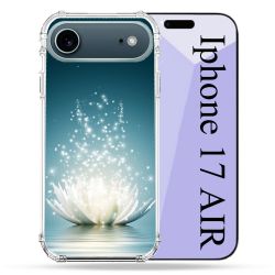 Coque Renforcée Magsafe Pour Iphone 17 Air Fleur Lotus Blanc