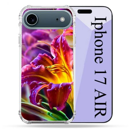 Coque Renforcée Magsafe Pour Iphone 17 Air Fleur Lys Color