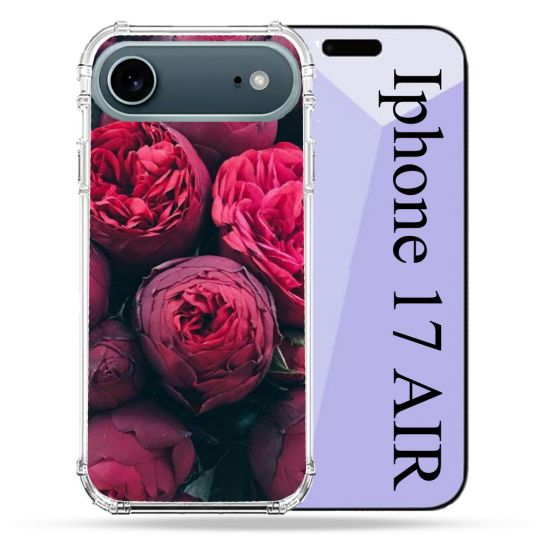 Coque Renforcée Magsafe Pour Iphone 17 Air Fleur Pivoine