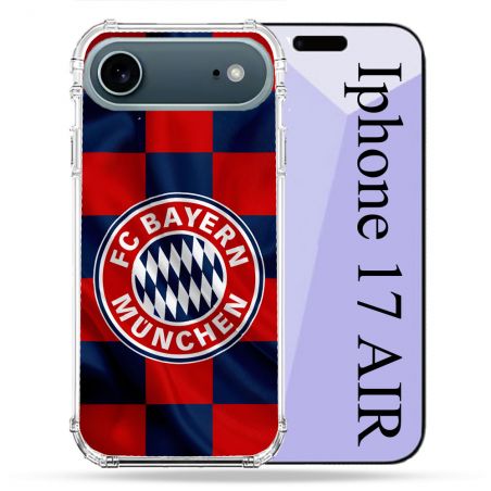 Coque Renforcée Magsafe Pour Iphone 17 Air Foot Bayern Munich Carreaux