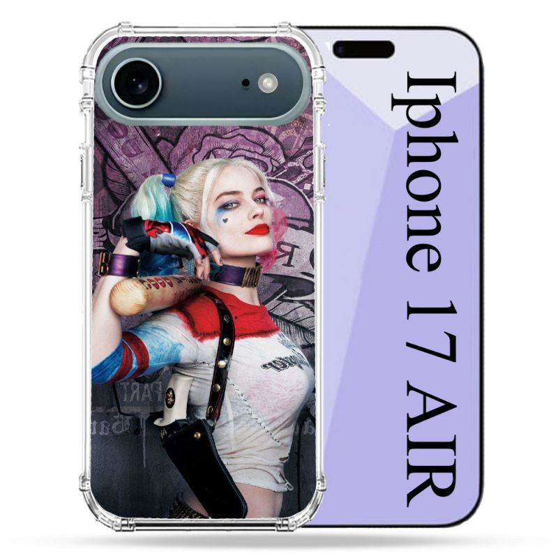 Coque Renforcée Magsafe Pour Iphone 17 Air Harley Quinn Batte