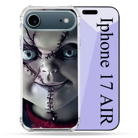 Coque Renforcée Magsafe Pour Iphone 17 Air Horreur Chucky Cicatrice