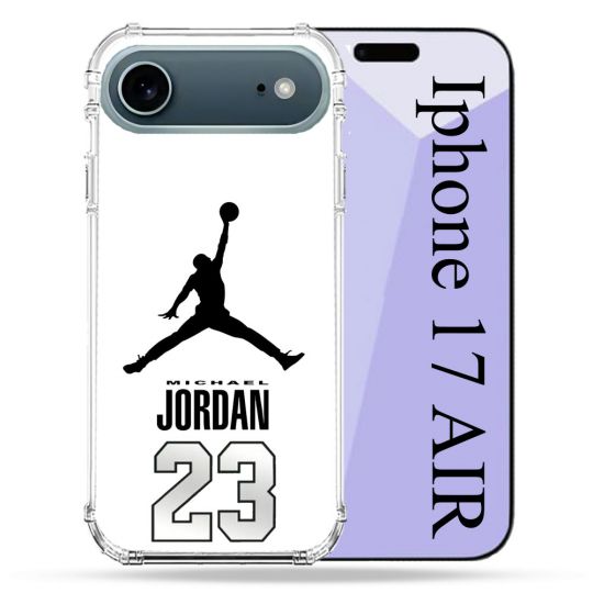 Coque Renforcée Magsafe Pour Iphone 17 Air Jordan 23 Blanc