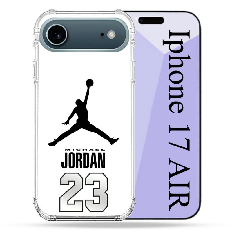 Coque Renforcée Magsafe Pour Iphone 17 Air Jordan 23 Blanc
