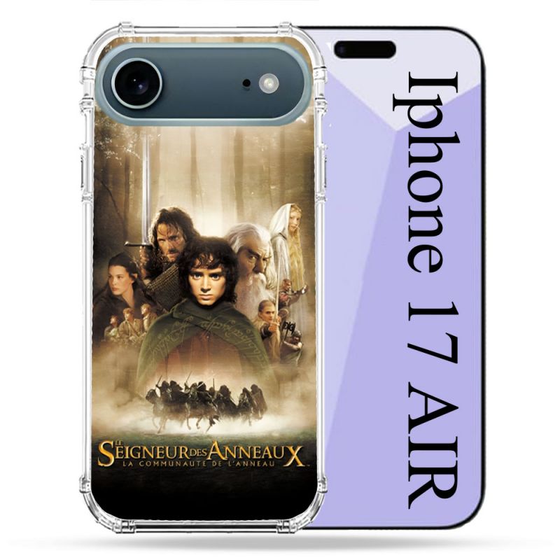 Coque Renforcée Magsafe Pour Iphone 17 Air Le seigneur Des Anneaux Affiche