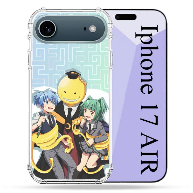 Coque Renforcée Magsafe Pour Iphone 17 Air Manga Assassination Classroom Kuro Trio