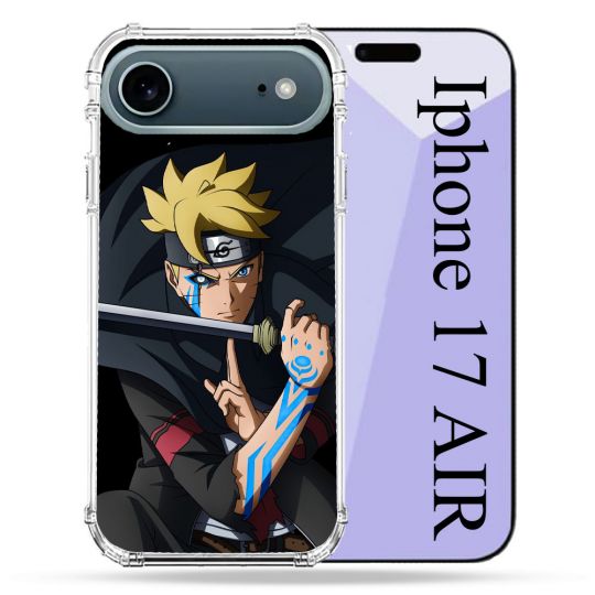 Coque Renforcée Magsafe Pour Iphone 17 Air Manga Boruto Tatouage