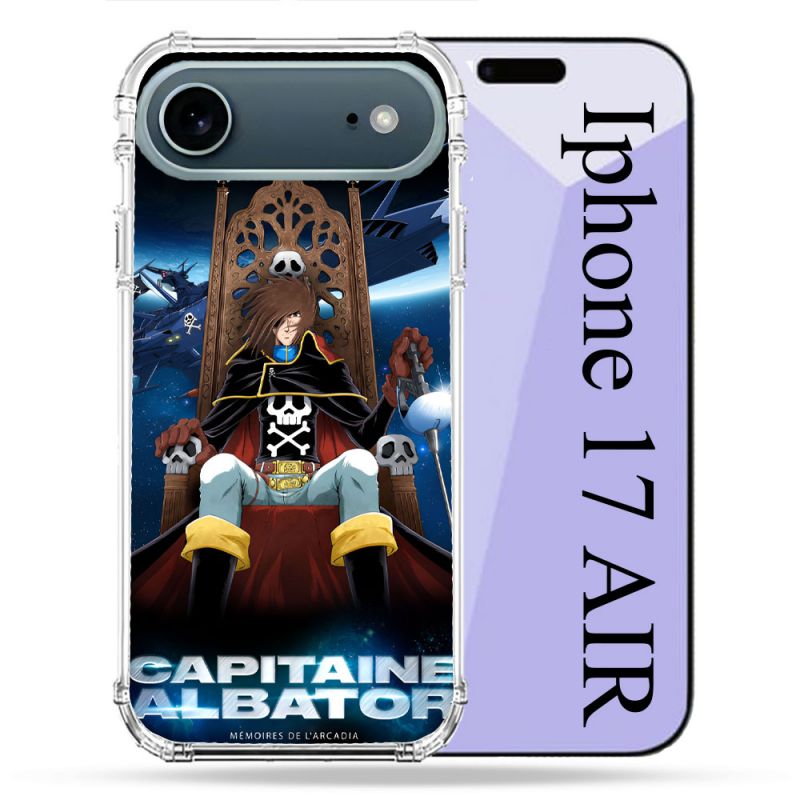Coque Renforcée Magsafe Pour Iphone 17 Air Manga Capitaine Albator