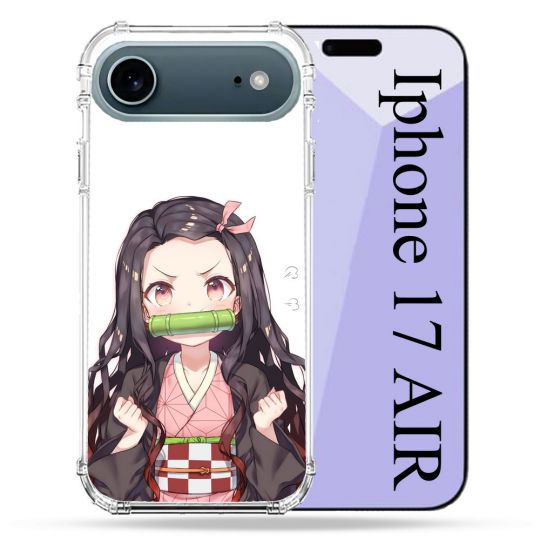 Coque Renforcée Magsafe Pour Iphone 17 Air Manga Demon Slayer Nezuko