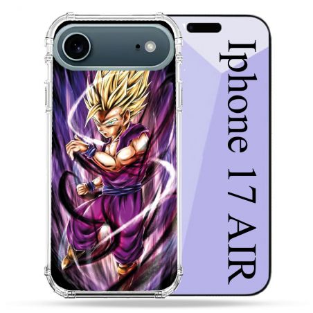 Coque Renforcée Magsafe Pour Iphone 17 Air Manga Dragon Ball Sangohan Violet