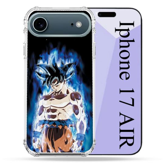 Coque Renforcée Magsafe Pour Iphone 17 Air Manga Dragon Ball Sangoku Noir
