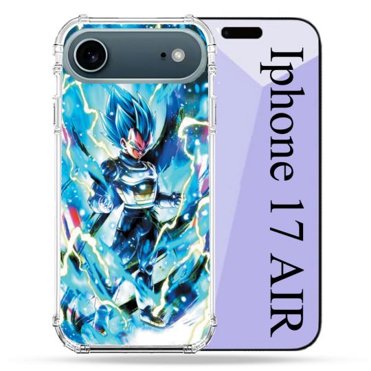 Coque Renforcée Magsafe Pour Iphone 17 Air Manga Dragon Ball Vegeta Bleu