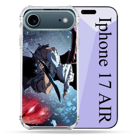 Coque Renforcée Magsafe Pour Iphone 17 Air Manga Solo Leveling Sung Epee