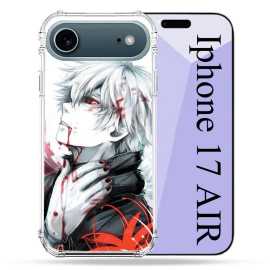 Coque Renforcée Magsafe Pour Iphone 17 Air Manga Tokyo Ghoul Kaneki Blanc