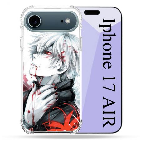 Coque Renforcée Magsafe Pour Iphone 17 Air Manga Tokyo Ghoul Kaneki Blanc
