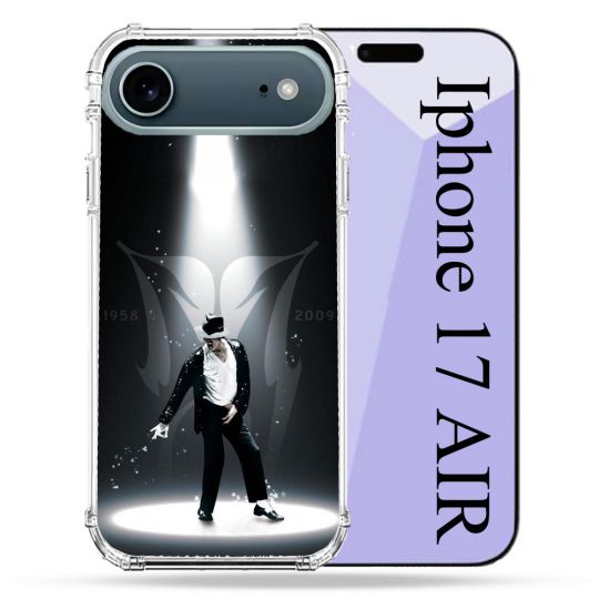 Coque Renforcée Magsafe Pour Iphone 17 Air Michael Jackson Noir
