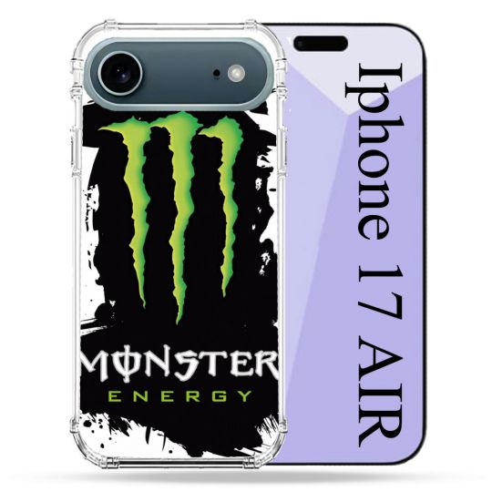 Coque Renforcée Magsafe Pour Iphone 17 Air Monster Energy Tache