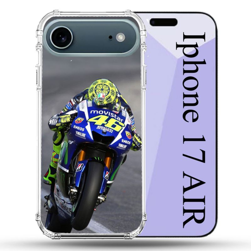 Coque Renforcée Magsafe Pour Iphone 17 Air Moto Course GP Wheeling 46