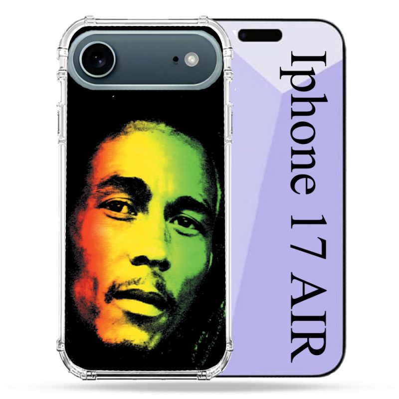 Coque Renforcée Magsafe Pour Iphone 17 Air Musique Bob Marley 2