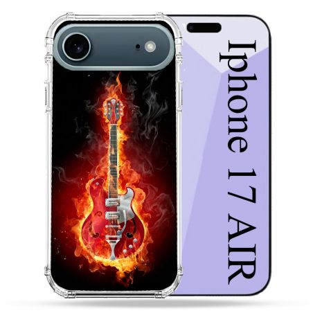 Coque Renforcée Magsafe Pour Iphone 17 Air Musique Guitare Electrique