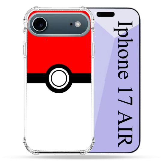 Coque Renforcée Magsafe Pour Iphone 17 Air Pokemon Pokeball