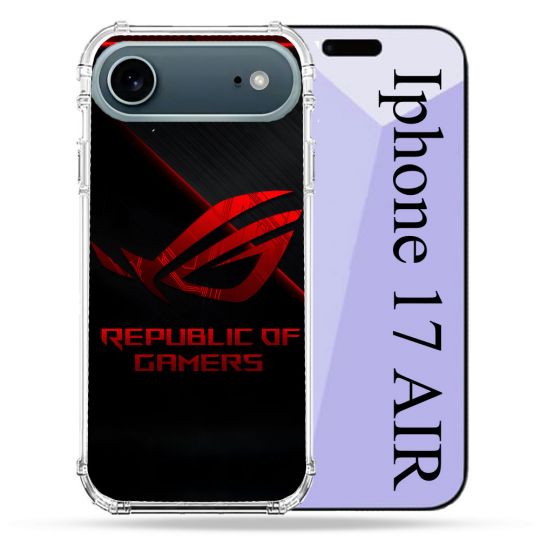 Coque Renforcée Magsafe Pour Iphone 17 Air ROG Rouge