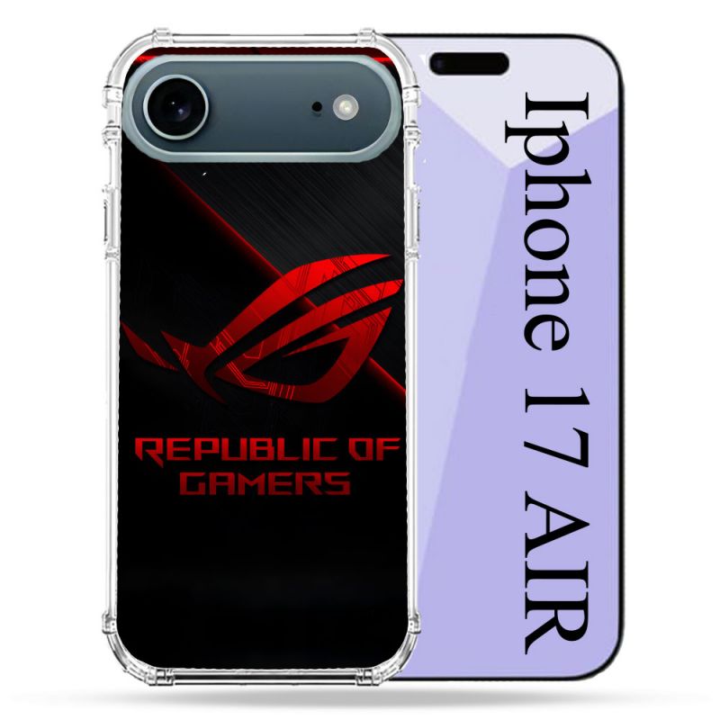 Coque Renforcée Magsafe Pour Iphone 17 Air ROG Rouge