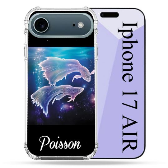 Coque Renforcée Magsafe Pour Iphone 17 Air Signe Zodiaque 2 Poisson