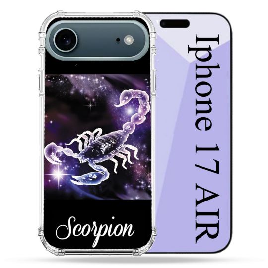 Coque Renforcée Magsafe Pour Iphone 17 Air Signe Zodiaque 2 Scorpion