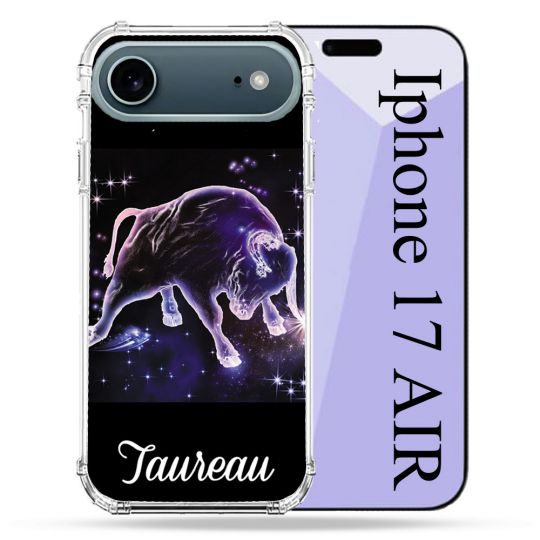 Coque Renforcée Magsafe Pour Iphone 17 Air Signe Zodiaque 2 Taureau