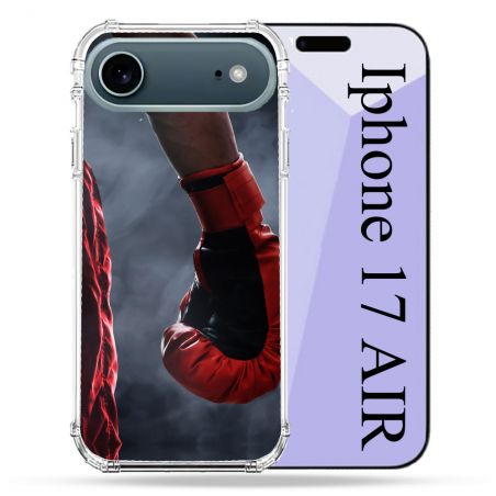 Coque Renforcée Magsafe Pour Iphone 17 Air Sport Boxe Gant Rouge