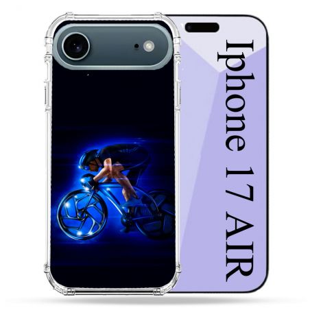 Coque Renforcée Magsafe Pour Iphone 17 Air Sport Cyclisme Bleu