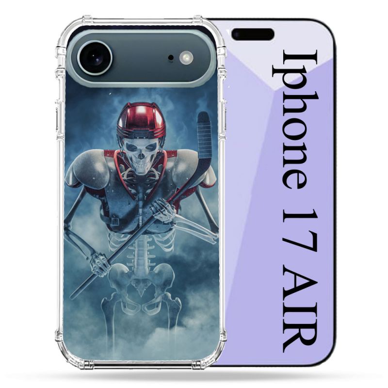 Coque Renforcée Magsafe Pour Iphone 17 Air Sport Hockey Squelette