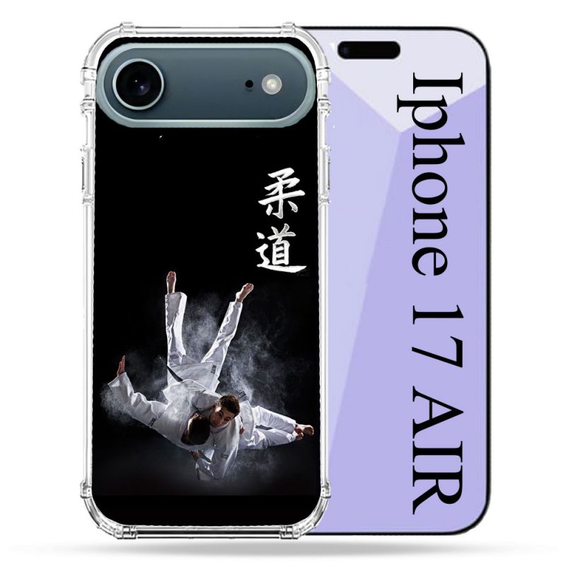 Coque Renforcée Magsafe Pour Iphone 17 Air Sport Judo Noir