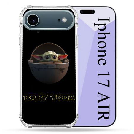 Coque Renforcée Magsafe Pour Iphone 17 Air Star Wars - Yoda bebe noir