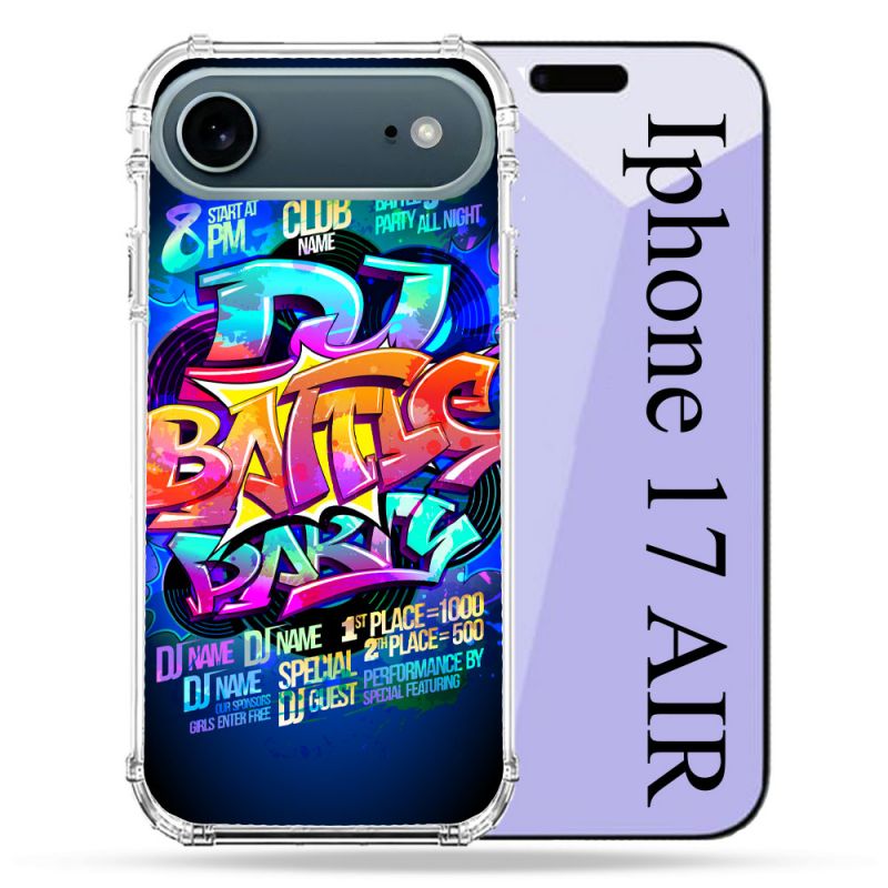 Coque Renforcée Magsafe Pour Iphone 17 Air Street Art Rap