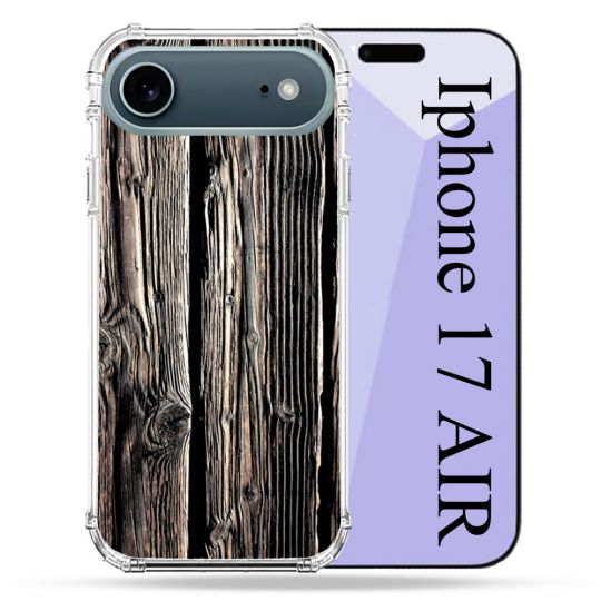 Coque Renforcée Magsafe Pour Iphone 17 Air Texture Bois