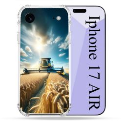 Coque Renforcée Pour Iphone 17 Air Agriculture Moissonneuse Blé