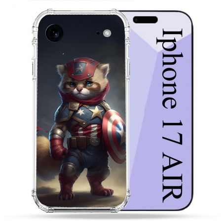 Coque Renforcée Pour Iphone 17 Air Animal Chat America