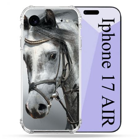 Coque Renforcée Pour Iphone 17 Air Animal Cheval Blanc