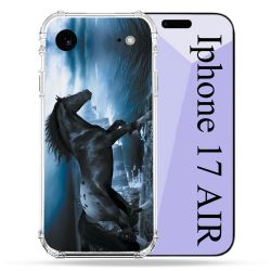 Coque Renforcée Pour Iphone 17 Air Animal Cheval Noir