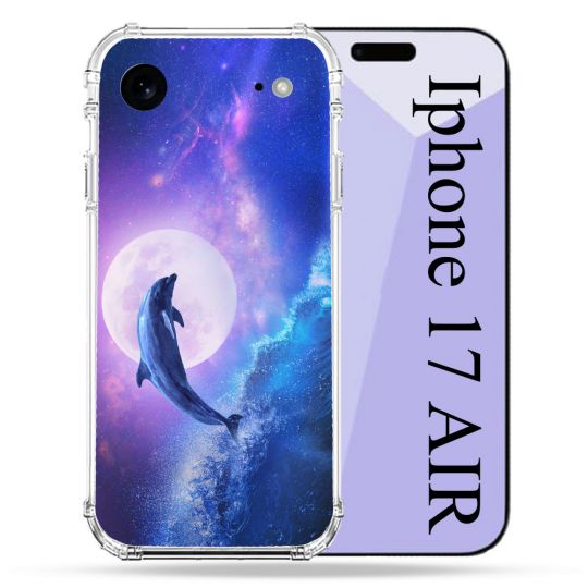 Coque Renforcée Pour Iphone 17 Air Animal Dauphin Vague
