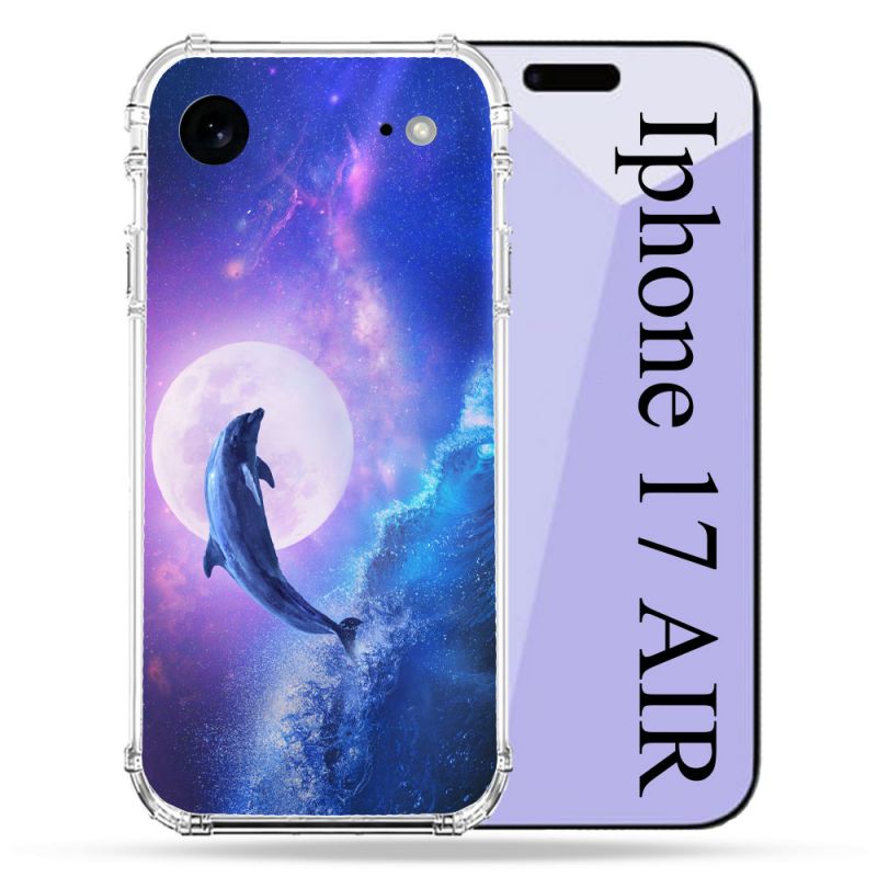 Coque Renforcée Pour Iphone 17 Air Animal Dauphin Vague