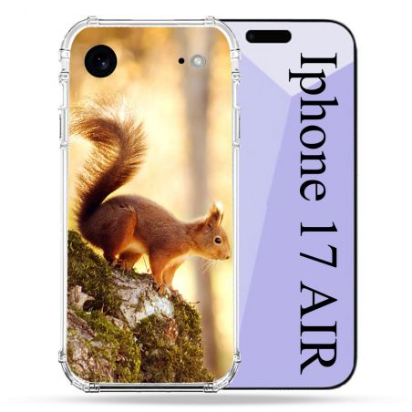 Coque Renforcée Pour Iphone 17 Air Animal Ecureuil Bois