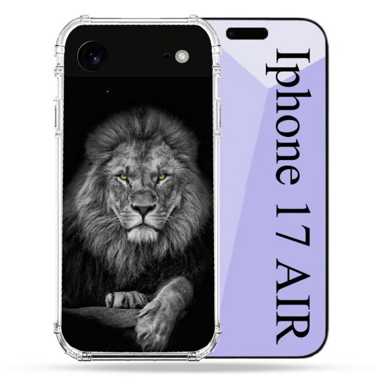 Coque Renforcée Pour Iphone 17 Air Animal Lion Majestueux