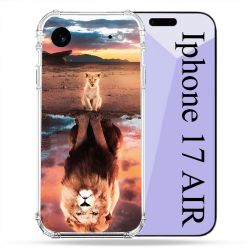 Coque Renforcée Pour Iphone 17 Air Animal Lion Reflet