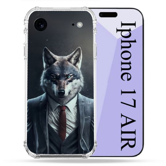 Coque Renforcée Pour Iphone 17 Air Animal Loup Business